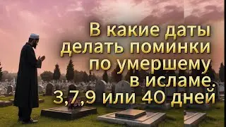 Через сколько дней правильно делать поминки в Исламе. 3,7,9,49 дней.