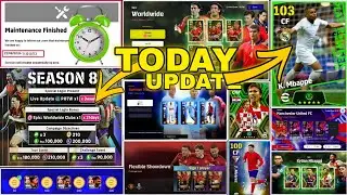 Today Maintenance End Time !! Season 8 Update, Volume 4.0.0 Update, Free Rewards In eFootball 2024🔥😊