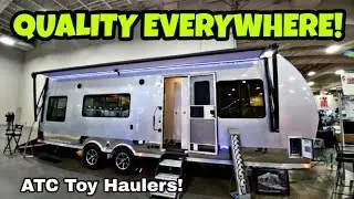 Radically Different Toy Hauler! ATC Aluminum Toy Hauler RV!