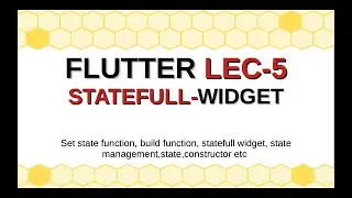 Flutter in hindi lec 5 (statefull widget, set state function by javatreepoint)