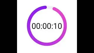 10 Seconds Countdown Timer with clock ticking sound