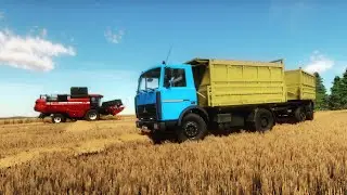 Farming Simulator 22 / Карта Ягодное / Уборка пшеницы /№3