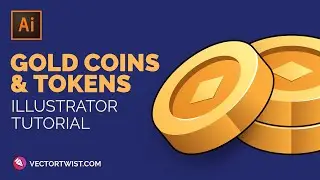 How to Create Vector Gold Coins or Tokens (Crypto) In Adobe Illustrator