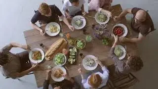A Family Eating Together Stock footage | No Copyright Videos of eating | family videos
