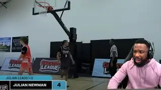 ARGUING WITH THE REF AGAIN! Julian Newman Nelson vs Nelson Neumann 1v1 | $100,000 Reaction!