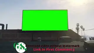 Big screen in town  Green Screen Video