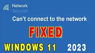 Can't connect to the network error message
