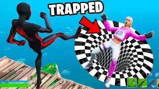 I Trapped a Girl with Optical Illusions! (Fortnite)