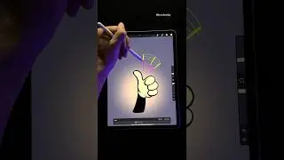 Thumb up Animation in Procreate 🐭👍 