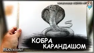 Как нарисовать кобру карандашом.