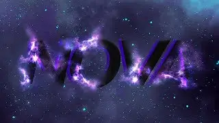 Glowing Space Text Effect - Photoshop Tutorial