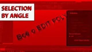 (3DMAX) ВСЕ О EDITABLE POLY. Часть 1 SELECTION BY POLYGON