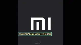 MI logo using HTML CSS || Xiaomi Redmi logo using HTML CSS only || CSS shorts 