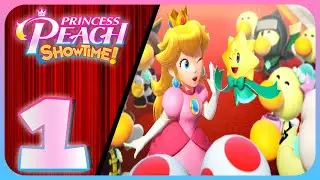Princess Peach: Showtime! Wakthrough (Switch) (No Commentary) Part 1: Intro & Swordfighter Peach