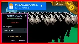 (Актуально) Мод Меню на Stick War Legacy | Скачать Читы на Стик Вар Легаси Взлом ГодМод Деньги Гемы