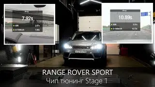 Чип-Тюнинг Рендж Ровер Спорт 3.0 TDV6 | Замер мощности на стенде | Разгон 0-100 | LR-West
