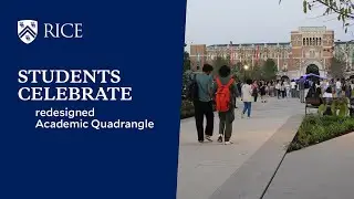 ‘A destination’: Rice students embrace redesigned quad as new campus hub
