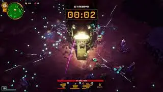 Deep Rock Galactic Survivor S01E63, Engineer, Crystalline Caverns, Hazard 4, Upgrade Shard Diffracto