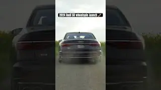 2024 Audi S8 full send wheelspin launch