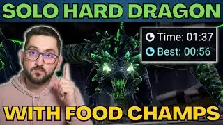 🔥 SAVE ENERGY By Farming FOOD While SOLOING Dragon On HARD 🔥Teodor Solo Dragon | RAID SHADOW LEGENDS
