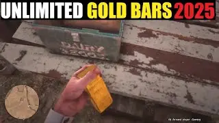 Red Dead Redemption 2 - The Only GOLD BAR GLITCH That Still Works In 2025 - Story Mode - Unlimited
