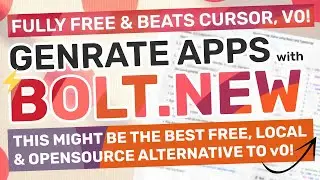 Bolt.new : This NEW & FULLY FREE Coding Agent BEATS v0 & Cursor! (w/ Opensource & Local Option)