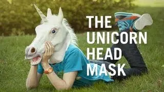 The Unicorn Head Mask from ThinkGeek