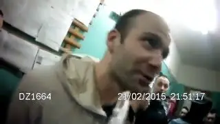 Блатной материт надзирателей и угрожает им!