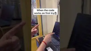 When the code works on first try 👩🏻‍💻 #shorts