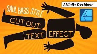 Non-Destructive Cut-Out Text Effect in Affinity Designer