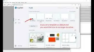 Un-tick 'Set default template' icon | SketchUp LayOut