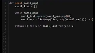Python - Snail | Codewars 4KYU