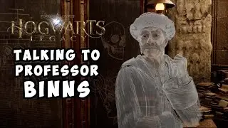 Hogwarts Legacy - Talking to Ghost Professor Binns after History Class 👻