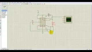 555 Timer Simulation in Proteus