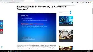 💻🔨 SOLUCIONAR el ERROR 0xc0000185 en Windows 10, 8 y 7 2024  😎