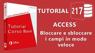 Access: Bloccare e sbloccare i campi in modo veloce - Tutorial 217
