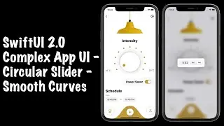 SwiftUI 2.0 Complex App UI - Circular Slider - Smooth Curves - SwiftUI Tutorials