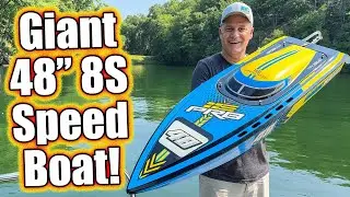 World's Biggest Self-Righting RC Boat! ProBoat Super Sonicwake 48