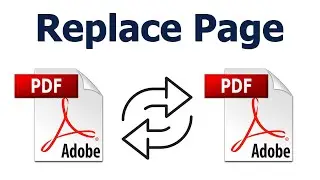 How to replace a page in a PDF File using adobe acrobat pro dc