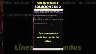 SIN INTERNET SOLUCIÓN 2 DE 2  #windowstips