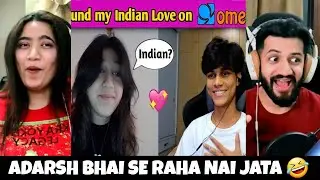 Adarshuc | Indian Boy Finds Love on Omegle 😍 Adarshuc Reaction