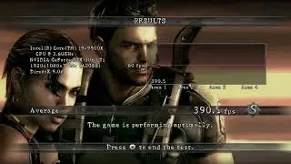 Resident Evil 5 System Benchmark | RTX 3060Ti FE & i9-9900K