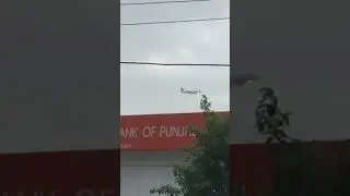 Pakistan International Airline landing at Jinnah international Airport Karachi