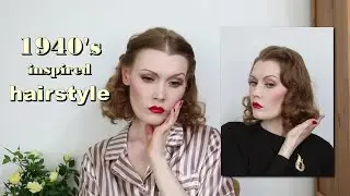 Easy 1940s inspired hairstyle