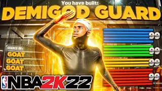 NEW GAME BREAKING GUARD BUILD in NBA 2K22! BEST PLAYSHOT BUILD GREENS 100% in NBA 2K22! BEST BADGES!