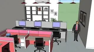Interior Design in SketchUp II Office Interior