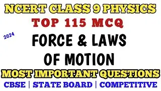 Best MCQ Class 9 Force & Laws of Motion || Class 9 Physics // Class 9 Force MCQ 