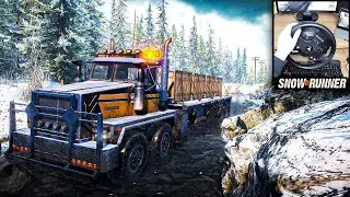 SnowRunner | Western Star 6900 Twin Steer | Steering Wheel Thrustmaster TMX PRO GoPro  GamePlay PC