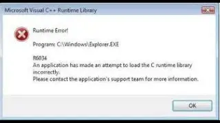 การแก้ไข: Visual C++ Runtime Error R6034 ใน Windows 11/10