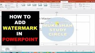 How to Add watermark in PowerPoint | Insert watermark in PowerPoint | Helping Window